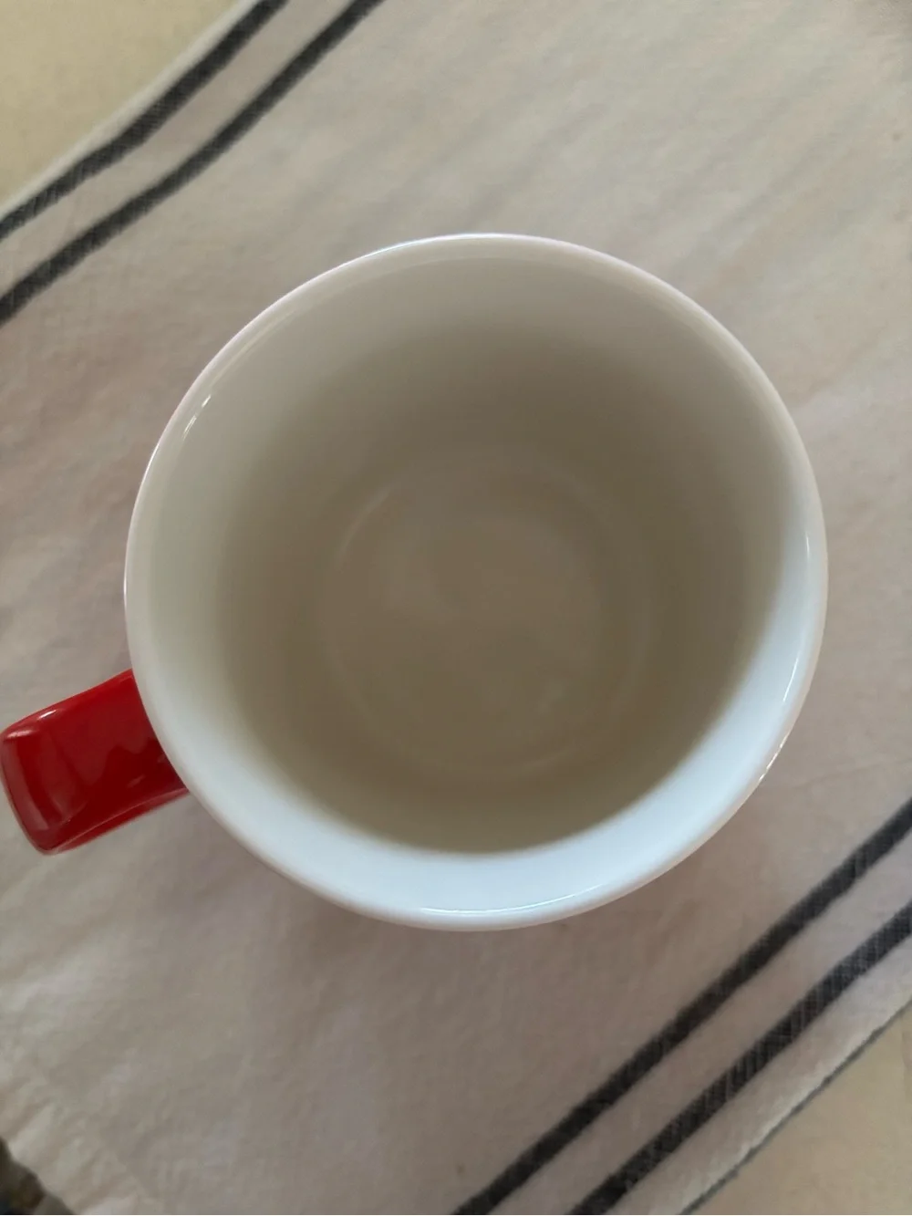Starbucks Red and White Ceramic Mug